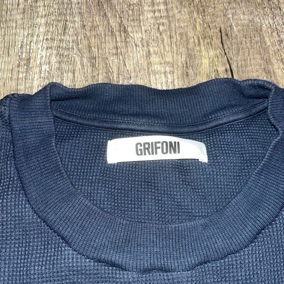 Luxury Italian Mauro Grifoni Waffle Knit Tee - Picture 3 of 4